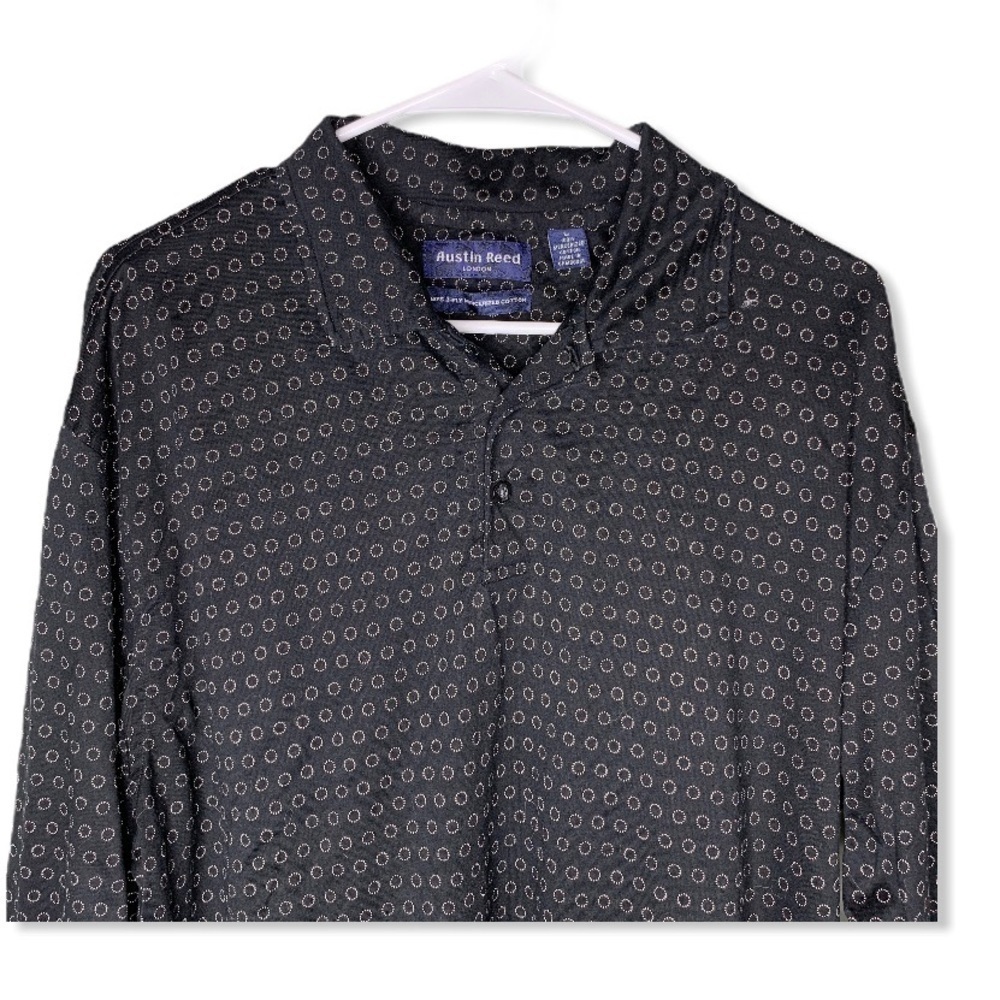 Austin Reed Half Button Down Shirt - Picture 2 of 8